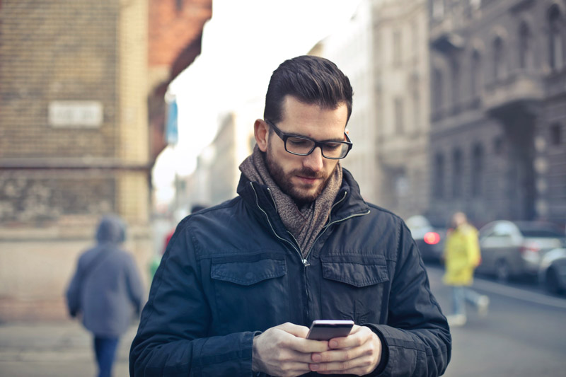 man on the phone