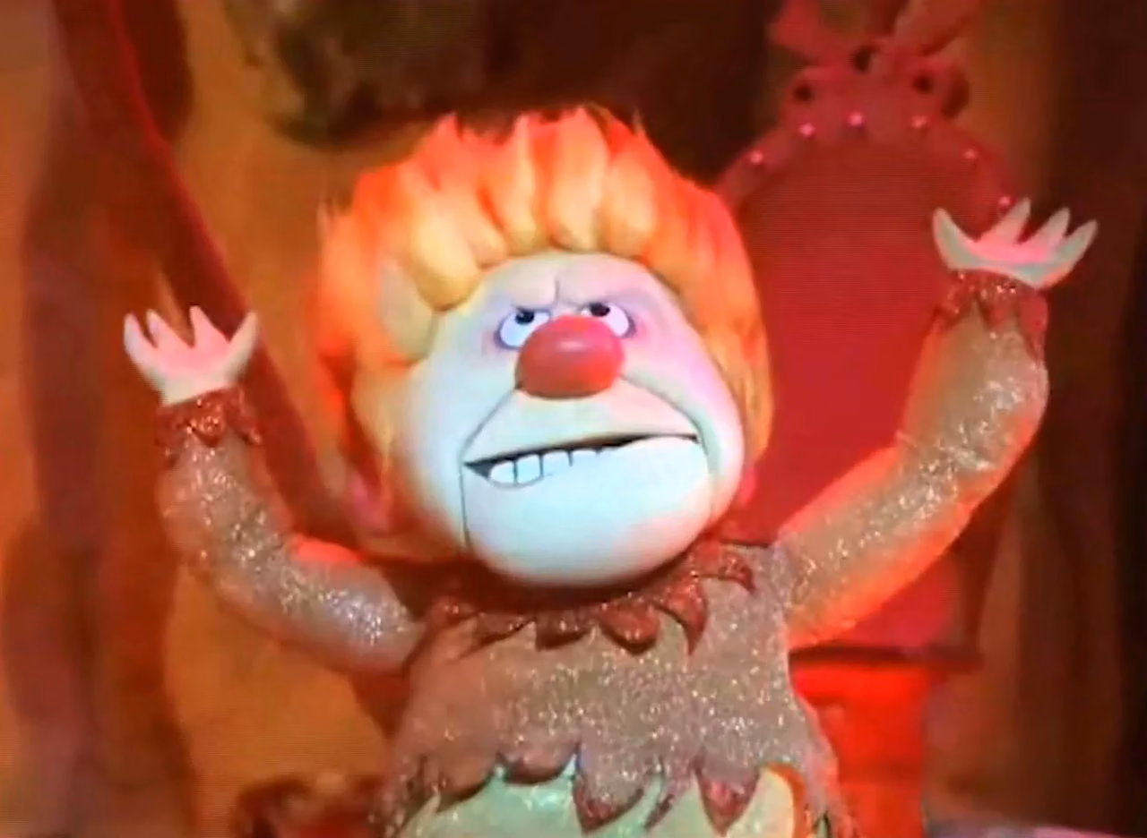 Heat Miser, the flame-haired stop-motion character the judges compared to Aja's volcano princess
