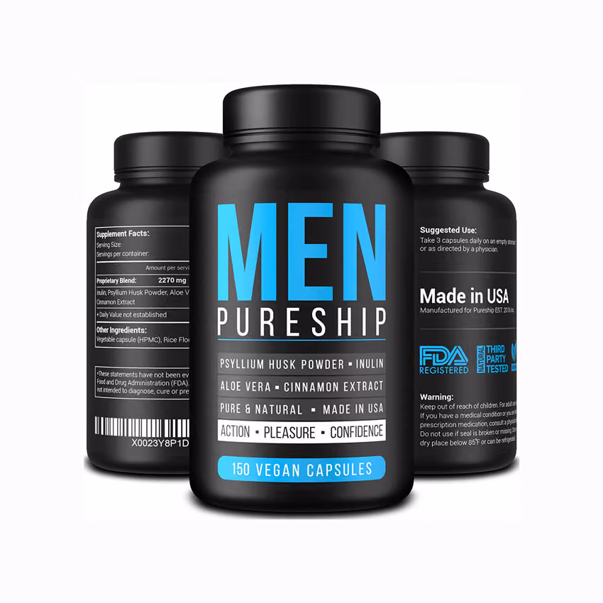 PURESHIP fiber pills for men
