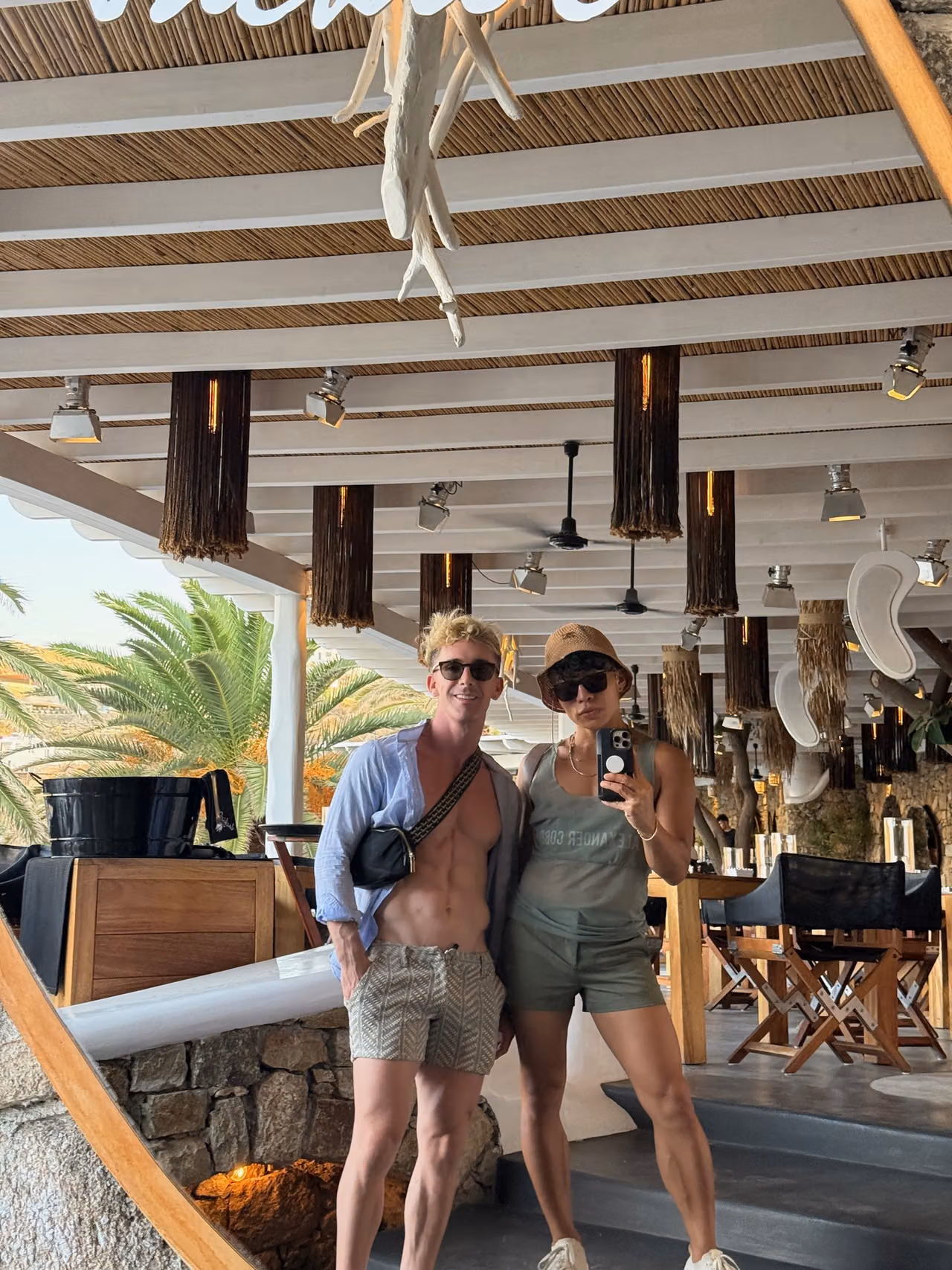 Mark and Beatus together at Jackie O’s Beach Club.