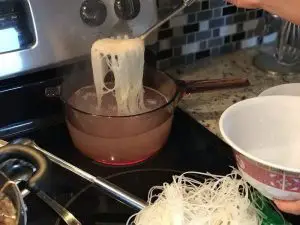 boiling noodle