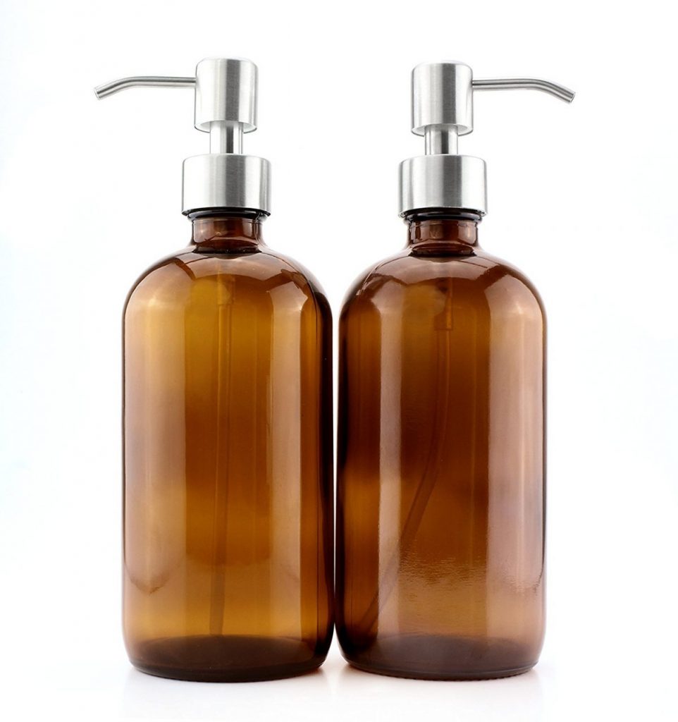 glass soap jar