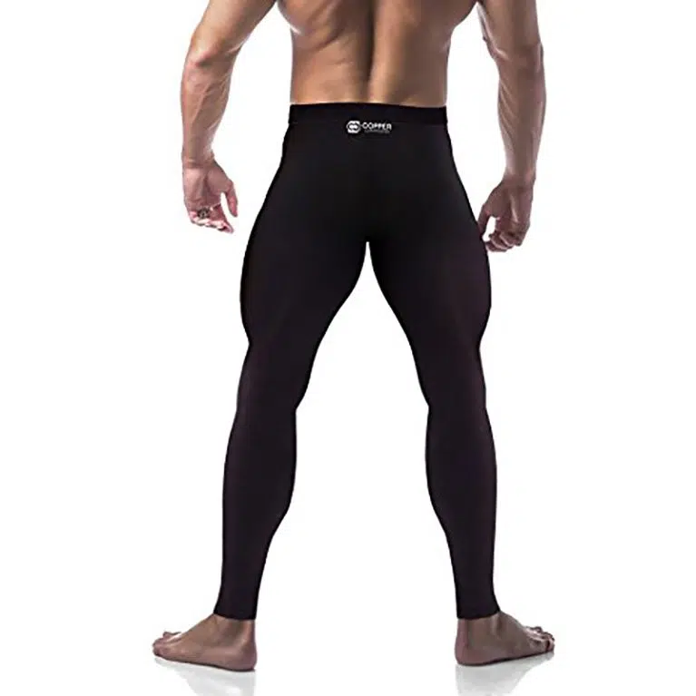 FitsT4 Men's Active Yoga Leggings Pants Dance Running Tights with Pockets Cycling Workout Compression Pants 