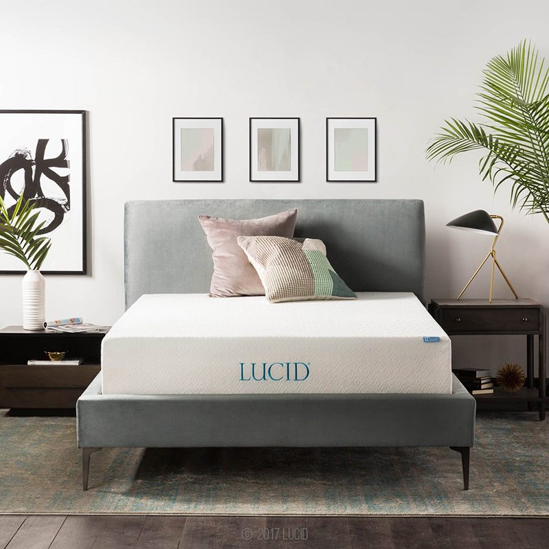 LUCID 12 Inch Gel Memory Foam Mattress