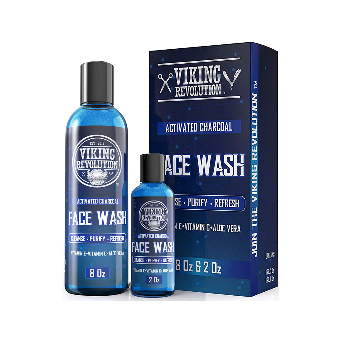 Viking Revolution Charcoal Face Wash for Men