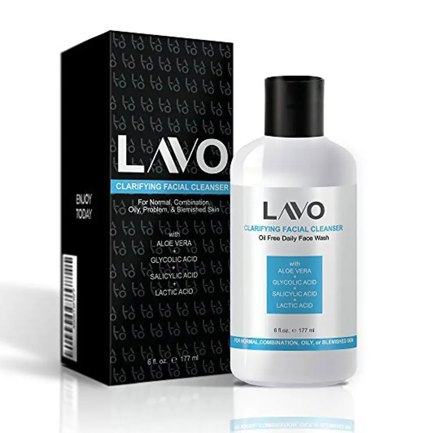 LAVO Glycolic Acid Face Wash for Acne Prone Skin