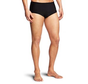 speedo men's xtra life lycra solid 5 inch brief swimsuit