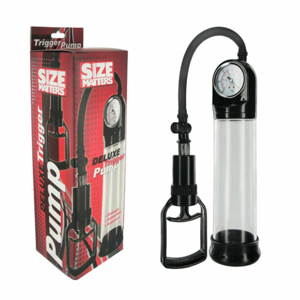 DELUXE TRIGGER PRECISION PENIS PUMP FOR MEN BY SIZE MATTERS