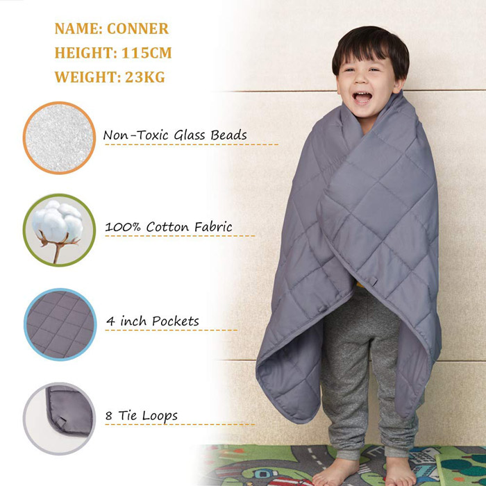 ROSMARUS-Child-Weighted-Blanket-Kids-Heavy-Breathable-Toddler-Throw