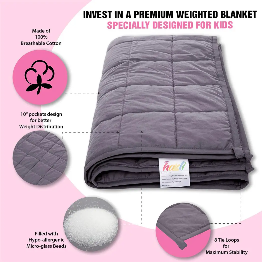 Super Soft 5 Lbs Calming Weighted Blanket for Kids