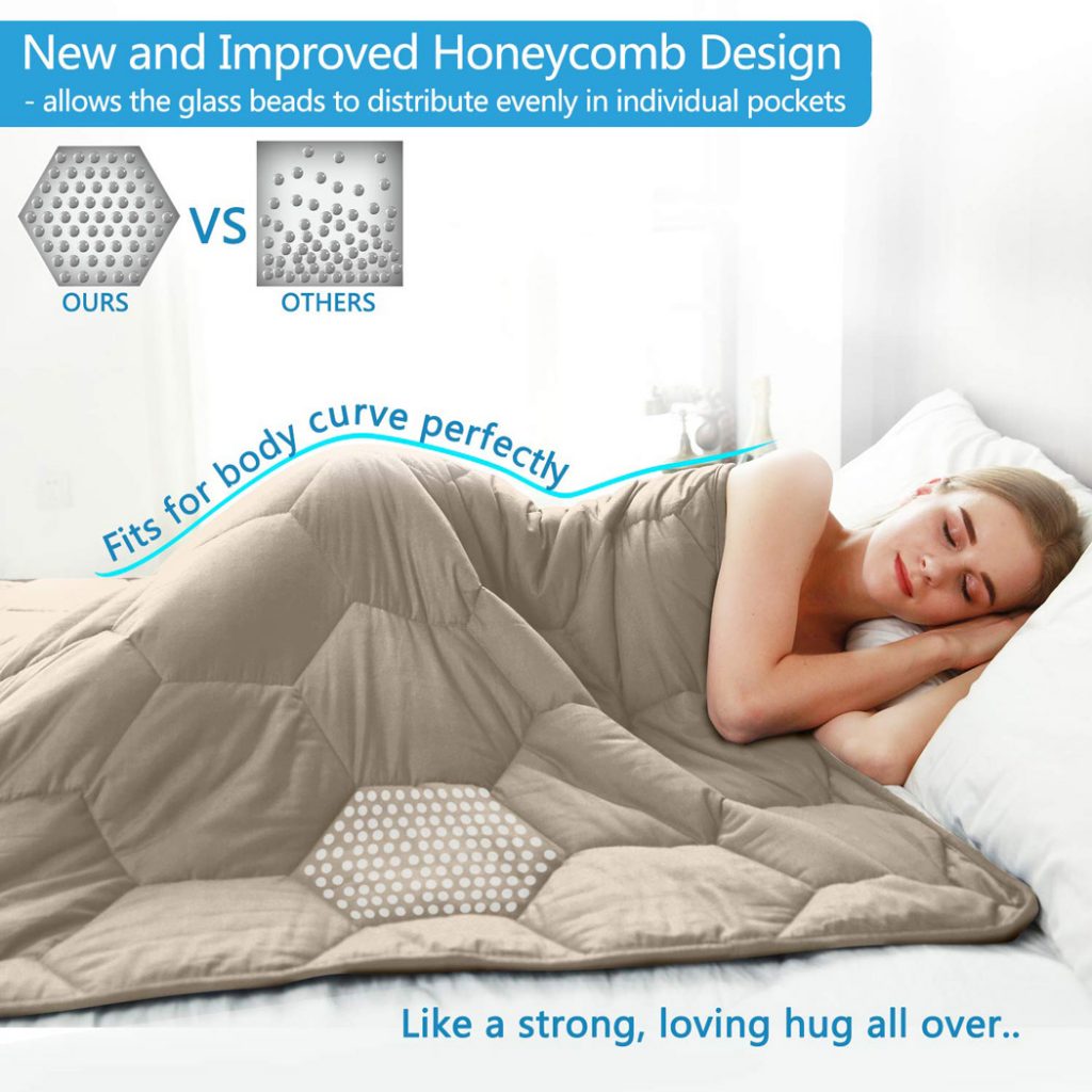 YEMYHOM 100% Cotton Weighted Blanket Adult