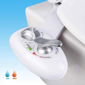Amzdeal BC-02 Bidet Attachment Non-Electric with Dual Self-Cleaning Nozzle