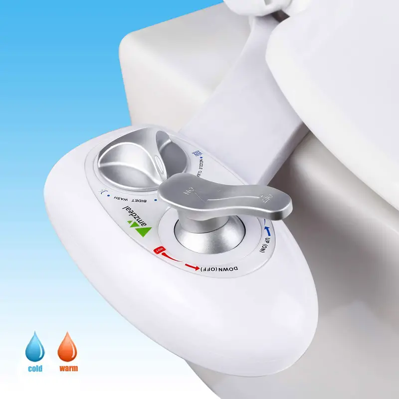 Amzdeal BC-02 Bidet Attachment Non-Electric with Dual Self-Cleaning Nozzle
