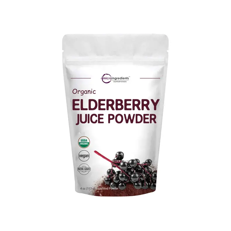 Microingredients Certified Organic Elderberry Juice Powder, 4 Ounces