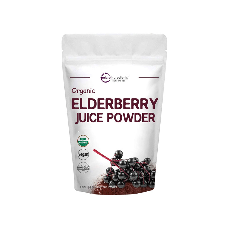 Microingredients Certified Organic Elderberry Juice Powder, 4 Ounces