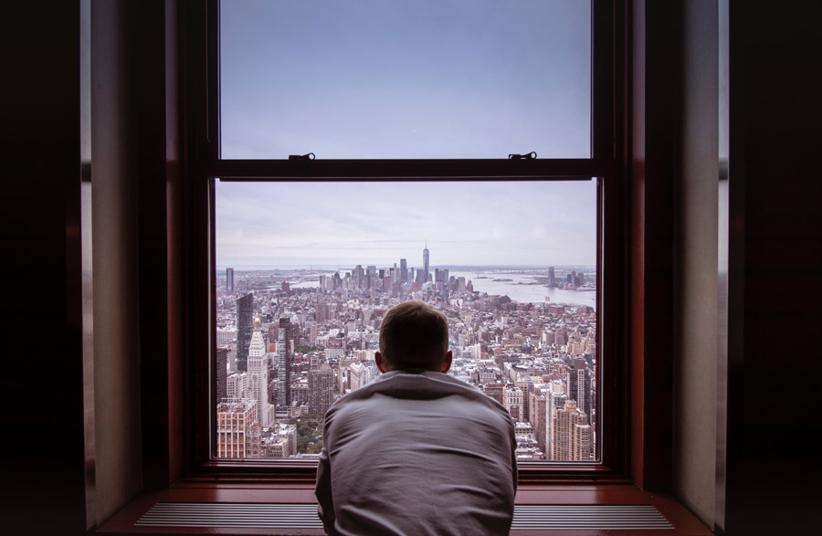 lonely man in nyc