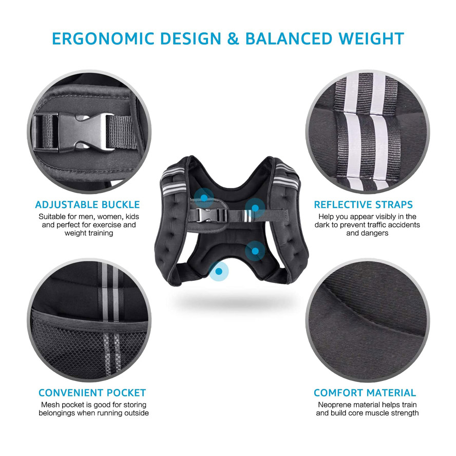 Henkelion Weighted Vest for Men, Women, Kids