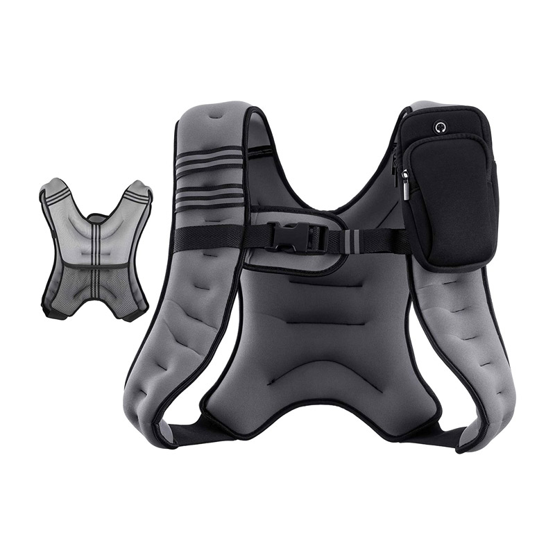 ZELUS Weighted Vest 20lbs/ 16lbs/ 12lbs/ 8lbs/ 6lbs/ 4lbs Weight Vest with Reflective Stripe