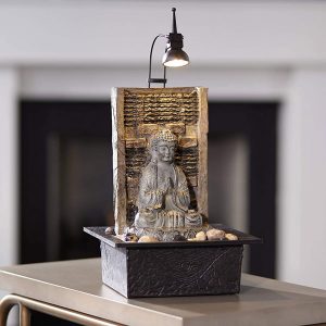 Namaste Zen Buddha Tabletop Water Fountain