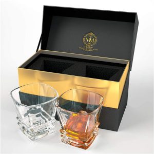Premium Art Deco Whiskey Glass Set