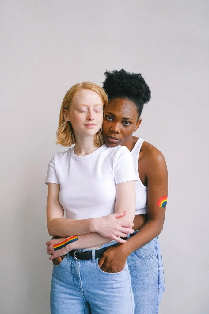 interracial lesbian couple