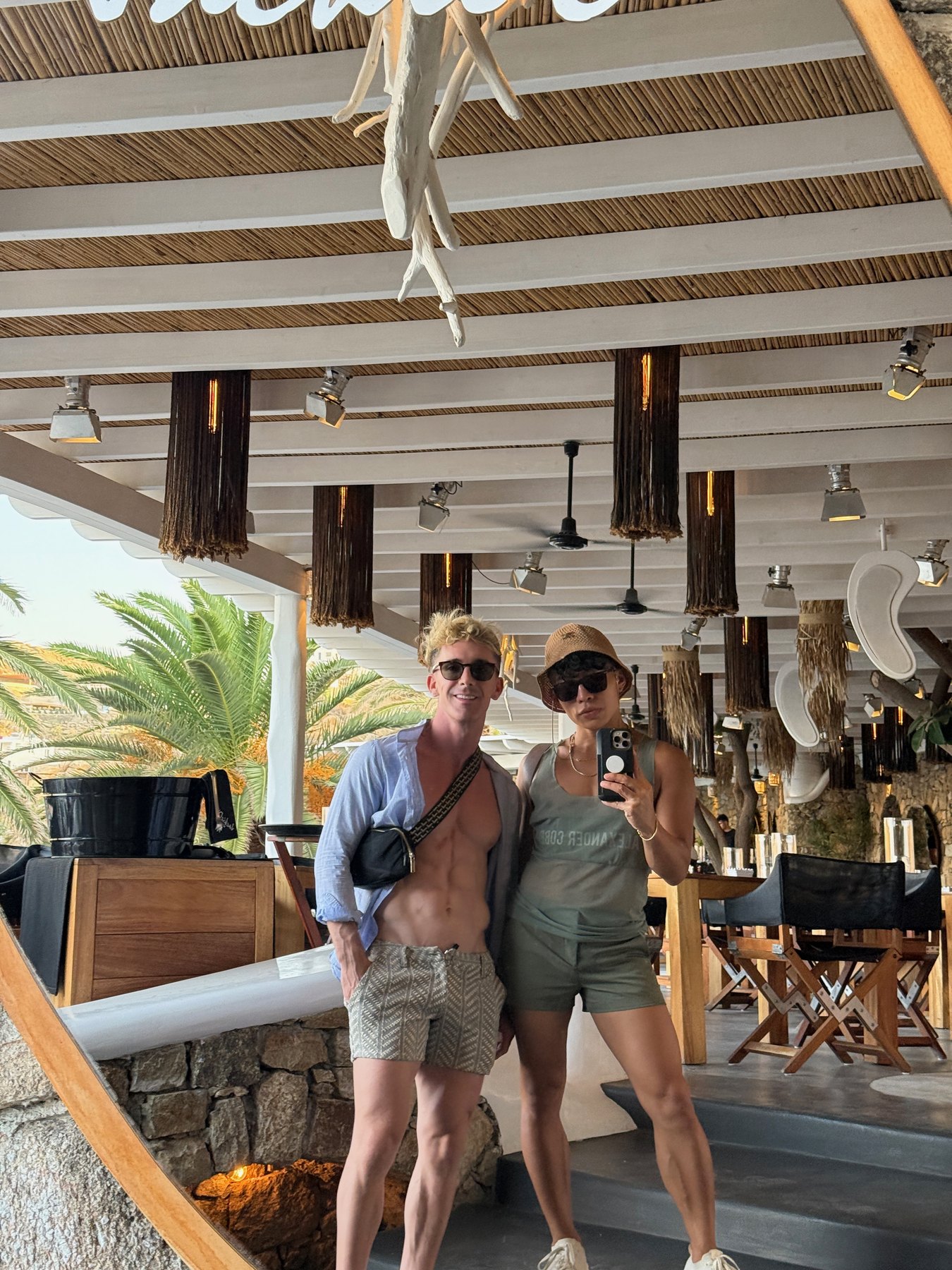 Mark and Beatus together at Jackie O’s Beach Club.